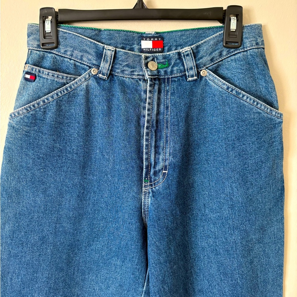 Y2K Tommy Hilfiger 90s Vtg Women’s “Carpenter‎ Fit” HighRise Jeans Waist Sz 28in